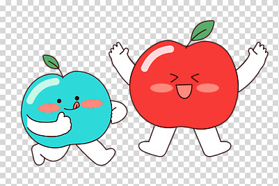 편집이미지 잎 웃음 누끼 사람없음 빨간색 걷기 귀여움 만세 사과 따봉 PNG 사과캐릭터 식물 캐릭터 컬러 컨셉 과일 모션 표정 최고 파일형식