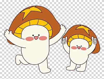 편집이미지 웃음 누끼 사람없음 달리기 손들기 귀여움 버섯 만세 따봉 PNG 버섯캐릭터 캐릭터 컨셉 모션 표정 최고 파일형식