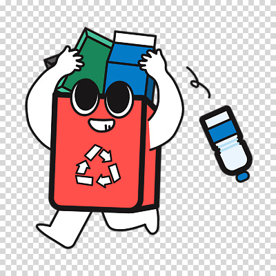 편집이미지 캐릭터 누끼 사람없음 걷기 귀여움 쓰레기통 잡기 페트병 재활용품 PNG 분리수거함 넣기 우유갑 컨셉 모션 재활용 우유 수거함 병_담는 파일형식