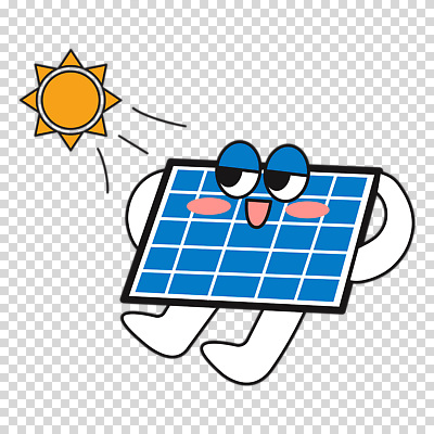 편집이미지 여유 미소 누끼 사람없음 눕기 태양 귀여움 집열판 팔베개 PNG 자연요소 감정 컨셉 모션 표정 태양에너지 파일형식