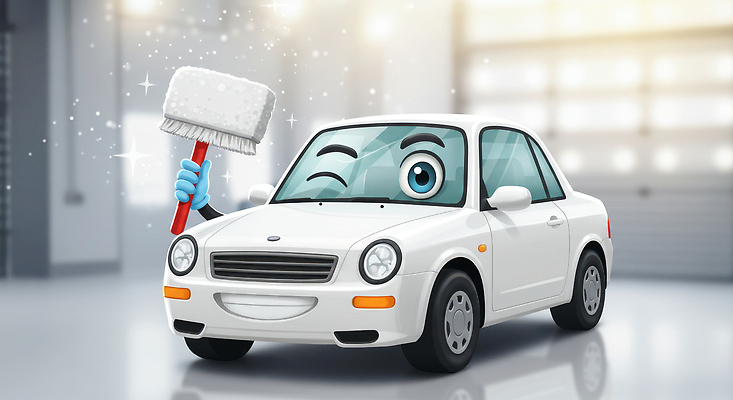 JPG 편집이미지 손 창문 자동차 윙크 미소 들기 사람없음 반짝임 깨끗함 솔 청소도구 청소 세차 세차장 자동차캐릭터 차량점검 편집실사 블랙위크 AI컴퓨터그래픽 AI콘텐츠 캐릭터 육상교통 컨셉 모션 표정 신체부위 도구 CG 점검 파일형식