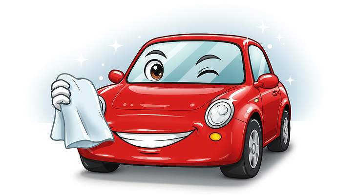 JPG 편집이미지 손 자동차 윙크 미소 들기 사람없음 반짝임 깨끗함 청소 걸레 세차 자동차캐릭터 차량점검 편집실사 블랙위크 AI컴퓨터그래픽 AI콘텐츠 캐릭터 육상교통 컨셉 모션 표정 신체부위 청소도구 CG 점검 파일형식