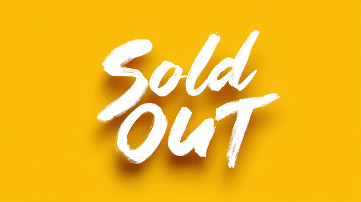 JPG 편집이미지 텍스트 타이포그라피 사람없음 쇼핑 노란색 매진 품절 이미지편집 편집실사 AI컴퓨터그래픽 AI콘텐츠 문자 컬러 CG 파일형식