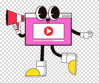 편집이미지 분홍색 미소 들기 누끼 사람없음 걷기 모니터 확성기 재생 PNG 인터넷창 컬러 인터넷 모션 표정 컴퓨터 파일형식