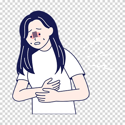 편집이미지 여자 한명 누끼 상반신 성인 고통 잡기 당황 PNG 배탈 복통 식은땀 울상 성인여자한명만 1 감정 모션 사람 질병 여자한명만 성인여자만 파일형식