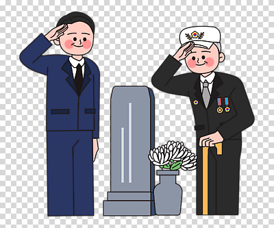 편집이미지 노년 남자 중년 지팡이 국화 미소 누끼 두명 군인 경례 PNG 명예 참전용사기념비 남자만 직업 꽃 표정 사람 성인 인사 기념비 국군 파일형식