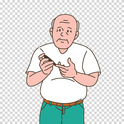 편집이미지 노년 남자 한명 들기 누끼 검사_조사 PNG 혈당계 노인남자한명만 1 모션 사람 성인 의료용품 남자한명만 노인남자만 파일형식