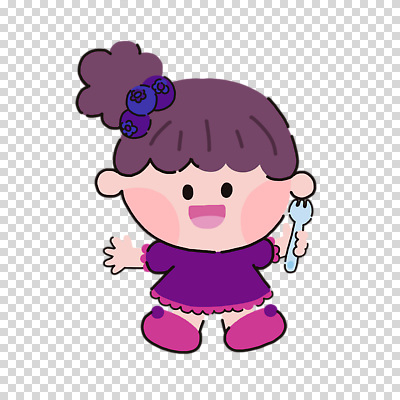 전신 편집이미지 여자 어린이 포크 한명 미소 들기 누끼 소녀 보라색 블루베리 머리끈 PNG 소녀한명만 블루베리캐릭터 캐릭터 1 식기 컬러 과일 장신구 모션 표정 사람 여자한명만 소녀만 파일형식