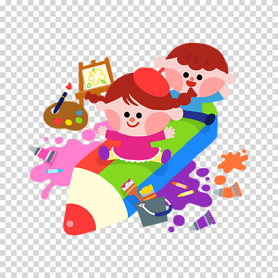 전신 편집이미지 여자 남자 어린이 미소 누끼 소녀 소년 두명 컬러풀 물감 만세 얼룩 팔레트 승차 양동이 이젤 크레파스 페인트붓 미술교육 PNG 화가모자 어린이만 모자_잡화 교육 컬러 모션 학용품 표정 미술 사람 미술도구 붓 파일형식