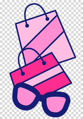 편집이미지 분홍색 누끼 사람없음 쇼핑 선글라스 쇼핑백 PNG 안경 컬러 가방 파일형식