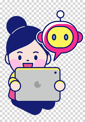 전신 편집이미지 여자 한명 미소 들기 누끼 앉기 성인 태블릿 로봇 PNG 성인여자한명만 채팅봇 1 모션 표정 사람 전자제품 스마트기기 여자한명만 성인여자만 파일형식 AI_인공지능