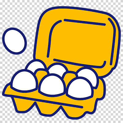 편집이미지 누끼 사람없음 노란색 계란 PNG 계란판 컬러 알 파일형식