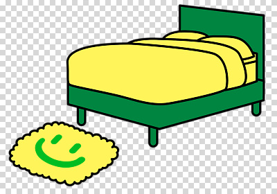 편집이미지 베개 누끼 사람없음 노란색 이불 매트 침대 PNG 컬러 가구 침구 파일형식