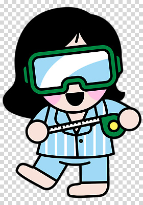 전신 편집이미지 여자 고글 줄자 한명 미소 들기 누끼 성인 잠옷 PNG 성인여자한명만 1 옷 모션 표정 자 사람 여자한명만 성인여자만 파일형식