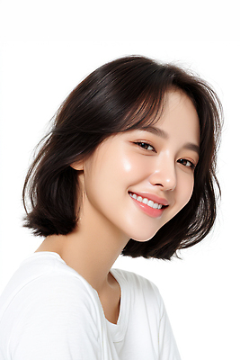 JPG 모델 편집이미지 여자 한명 미소 상반신 성인 뷰티 단발머리 헤어관리 뷰티풀 의료성형뷰티 성인여자한명만 편집실사 AI인물포토 AI콘텐츠 1 헤어스타일 표정 사람 CG 여자한명만 성인여자만 파일형식 AI포토