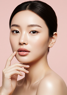 JPG 편집이미지 여자 분홍색 한명 상반신 성인 뷰티 만지기 피부관리 의료성형뷰티 성인여자한명만 피부톤 퍼스널컬러 편집실사 AI인물포토 AI콘텐츠 1 컬러 모션 사람 피부 CG 여자한명만 성인여자만 파일형식 AI포토