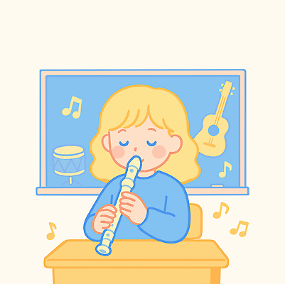 여자 행복 어린이 연주 의자 음표 일러스트 학교 수업 한명 소녀 상반신 눈감음 칠판 성장 기타 책상 북 즐거움 신학기 음악교육 리코더 음악실 소녀한명만 국내일러스트 AI파일 1 기호 교육 감정 음악 가구 모션 현악기 타악기 사람 목관악기 여자한명만 소녀만 파일형식 벡터