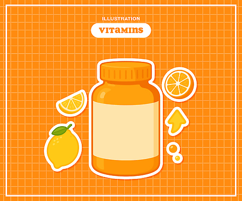 화살표 스티커 오렌지 일러스트 단면 사람없음 세트 약 주황색 약병 레몬 비타민 비타민C 원기회복 국내일러스트 AI파일 컬러 과일 의학 영양소 회복 병_담는 파일형식 벡터