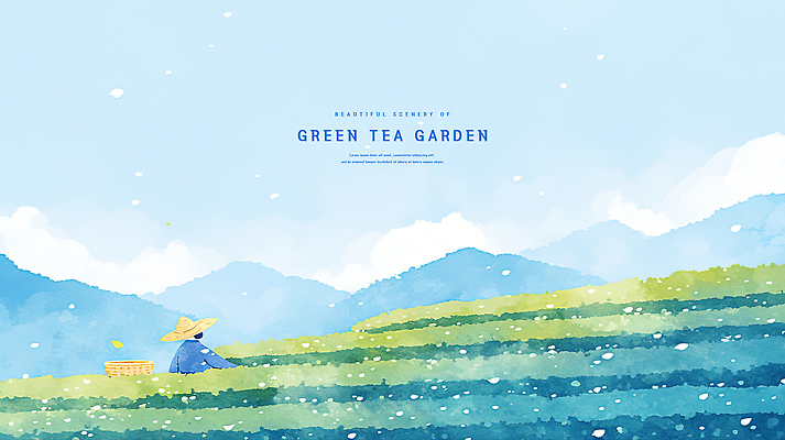 PSD 구름 남자 하늘색 일러스트 자연 하늘 수채화 한명 상반신 성인 초록색 바구니 여름풍경 작업 밀짚모자 감성 녹차밭 싱그러움 성인남자한명만 산맥 국내일러스트 자연요소 모자_잡화 1 컬러 컨셉 밭 산 사람 풍경 파란색 녹차 생태계 남자한명만 성인남자만 파일형식 여름_계절