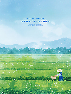 PSD 구름 남자 하늘색 일러스트 자연 하늘 수채화 산 한명 들기 성인 초록색 바구니 여름풍경 작업 밀짚모자 감성 녹차밭 싱그러움 성인남자한명만 국내일러스트 자연요소 모자_잡화 1 컬러 컨셉 밭 모션 사람 풍경 파란색 녹차 생태계 남자한명만 성인남자만 파일형식 여름_계절