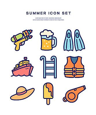 아이콘 사다리 수영장 사람없음 여름 크루즈 호루라기 오리발 밀짚모자 맥주잔 구명조끼 막대아이스크림 맥주거품 물총 2D아이콘 IC큐레이션 AI파일 모자_잡화 계절 배_교통 술잔 아이스크림 맥주 거품 도구 구조용품 파일형식 벡터