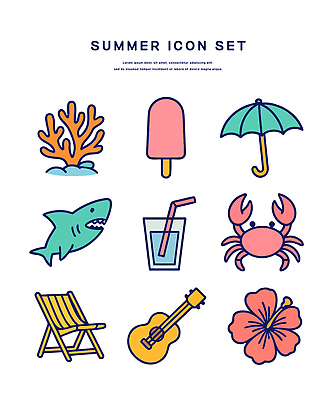아이콘 우산 잔 빨대 사람없음 물 여름 게 산호 산호초 우쿨렐레 물컵 선베드 상어 무궁화 막대아이스크림 히비스커스 2D아이콘 IC큐레이션 AI파일 자연요소 식기 계절 꽃 의자 현악기 아이스크림 갑각류 어류 컵 수중식물 자포동물 파일형식 벡터