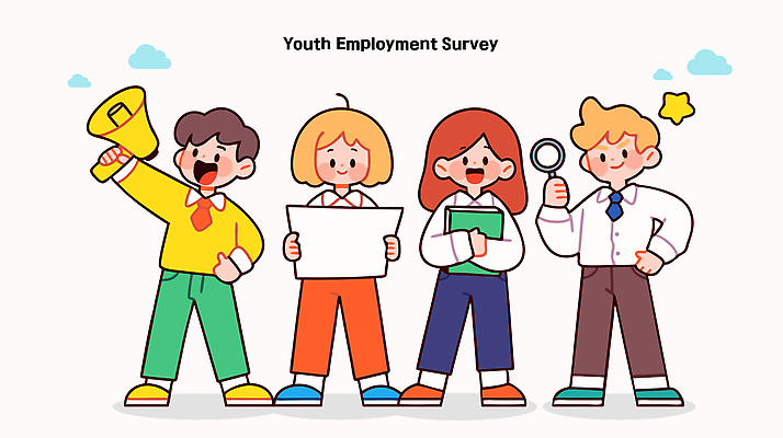 전신 여자 남자 허리손 일러스트 비즈니스 안기 돋보기 웃음 들기 여러명 청년 책 확성기 검사_조사 문서 일자리 탐색 고용 정책 청년만 청년취업 청년정책 일러캐릭터 AI파일 캐릭터 포즈 다수 모션 표정 사람 성인 구직 복지 채용 성인만 파일형식 벡터