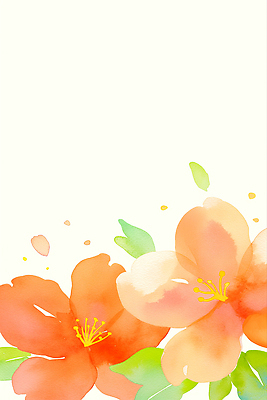 JPG 분홍색 잎 일러스트 봄꽃 수채화 사람없음 철쭉 국내일러스트 AI일러스트 AI콘텐츠 식물 꽃 컬러 봄 파일형식