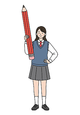 전신 PSD 학생 여자 교복 허리손 일러스트 청소년 한명 미소 들기 스쿨라이프 큼 청소년교육 지우개연필 시험공부 시험준비 십대여자한명만 일러캐릭터 캐릭터 1 라이프스타일 옷 교육 포즈 학교 모션 표정 사람 학습 연필 크기 준비 여자한명만 십대여자만 파일형식