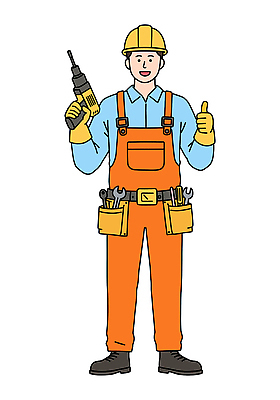 전신 PSD 남자 유니폼 일러스트 노동자 직업캐릭터 작업복 한명 미소 들기 성인 벨트 스패너 안전모 주머니 멜빵바지 따봉 전동드릴 현장직 성인남자한명만 건설근로자 일러캐릭터 직업 캐릭터 1 잡화 옷 바지 모션 표정 사람 공구 최고 헬멧 안전장비 드릴 멜빵 남자한명만 성인남자만 파일형식