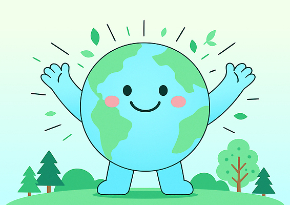 나무 행복 일러스트 나뭇잎 의인화 미소 초원 사람없음 초록색 귀여움 자연보호 그린캠페인 만세 환경보전 에코 환영 지구의날 세계환경의날 국내일러스트 일러캐릭터 지구캐릭터 AI파일 식물 캐릭터 기념일 감정 지구 캠페인 컬러 컨셉 잎 모션 자연 표정 환경 보호 사회이슈 파일형식 벡터 법정기념일