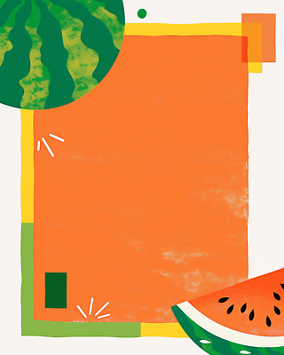 JPG 일러스트 단면 여름음식 프레임 사람없음 빨간색 수박조각 카피스페이스 여름배경 제철과일 국내일러스트 AI일러스트 AI콘텐츠 음식 컬러 조각 백그라운드 과일 수박 공백 제철 파일형식 여름_계절