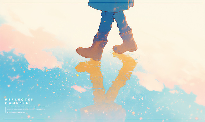 PSD 구름 일러스트 발 하늘 장화 신체부위 파란색 반사 걷기 하반신 다리 웅덩이 감성 파스텔 국내일러스트 자연요소 컬러 신발 컨셉 모션 학용품 사람 파일형식