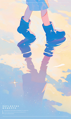 PSD 물결 일러스트 발 장화 신체부위 반짝임 반사 걷기 보라색 하반신 다리 웅덩이 감성 물결파장 파스텔 국내일러스트 컬러 신발 컨셉 모션 학용품 사람 파일형식