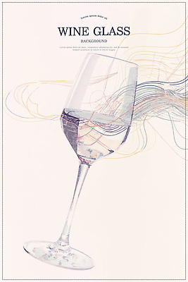 PSD 곡선 와인잔 라인일러스트 일러스트 추상 사람없음 스케치 라인아트 베이지색 국내일러스트 선 컬러 무늬 술잔 미술 파일형식