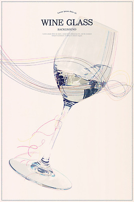 PSD 곡선 와인잔 라인일러스트 일러스트 추상 사람없음 스케치 라인아트 베이지색 국내일러스트 선 컬러 무늬 술잔 미술 파일형식