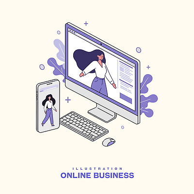 전신 여자 잎 일러스트 비즈니스 정장 상반신 성인 두명 비즈니스라이프 스마트폰 모니터 키보드 마우스 비즈니스우먼 인터넷창 화상통화 성인여자만 비대면서비스 디지털라이프 국내일러스트 AI파일 식물 라이프스타일 옷 인터넷 사람 핸드폰 스마트기기 컴퓨터 컴퓨터용품 직장인 서비스 통화 여자만 성인만 파일형식 벡터 언택트