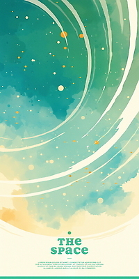 PSD 일러스트 추상 수채화 사람없음 우주 유성 신비 청록색 은하수 몽환 국내일러스트 컬러 컨셉 무늬 자연 파일형식