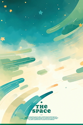 PSD 별 일러스트 추상 수채화 사람없음 우주 유성 신비 청록색 은하수 몽환 국내일러스트 자연요소 컬러 컨셉 무늬 자연 파일형식