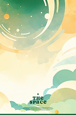 PSD 일러스트 추상 수채화 사람없음 우주 유성 신비 청록색 은하수 몽환 국내일러스트 컬러 컨셉 무늬 자연 파일형식