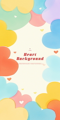 PSD 일러스트 화이트데이 수채화 발렌타인데이 사랑 사람없음 컬러풀 하트 하트백그라운드 키치 국내일러스트 모양 감정 컬러 백그라운드 컨셉 데이이벤트 파일형식