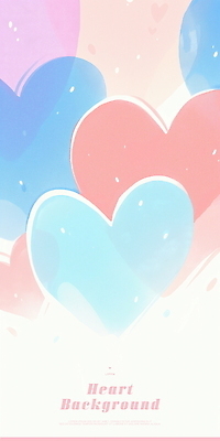 PSD 분홍색 하늘색 일러스트 화이트데이 수채화 발렌타인데이 사랑 사람없음 하트 하트백그라운드 키치 국내일러스트 모양 감정 컬러 백그라운드 컨셉 데이이벤트 파란색 파일형식