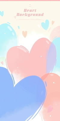 PSD 분홍색 하늘색 일러스트 화이트데이 수채화 발렌타인데이 사랑 사람없음 하트 하트백그라운드 키치 국내일러스트 모양 감정 컬러 백그라운드 컨셉 데이이벤트 파란색 파일형식