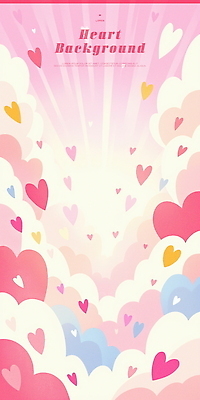 PSD 분홍색 일러스트 화이트데이 수채화 발렌타인데이 사랑 사람없음 하트 하트백그라운드 키치 국내일러스트 모양 감정 컬러 백그라운드 컨셉 데이이벤트 파일형식