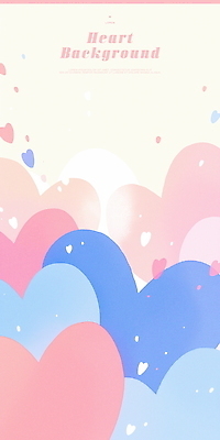 PSD 분홍색 일러스트 화이트데이 수채화 발렌타인데이 사랑 사람없음 파란색 하트 하트백그라운드 키치 국내일러스트 모양 감정 컬러 백그라운드 컨셉 데이이벤트 파일형식