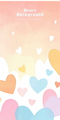 PSD 분홍색 일러스트 화이트데이 수채화 발렌타인데이 사랑 사람없음 하트 하트백그라운드 키치 국내일러스트 모양 감정 컬러 백그라운드 컨셉 데이이벤트 파일형식