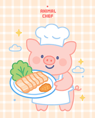 구름 무료이미지 접시 일러스트 요리사모자 미소 들기 사람없음 반짝임 앞치마 상추 서빙 보쌈 쌈장 돼지캐릭터 연분홍색 일러캐릭터 AI파일 자연요소 캐릭터 모자_잡화 식기 한식 분홍색 동물캐릭터 채소 모션 표정 요리사 돼지 양념 파일형식 벡터