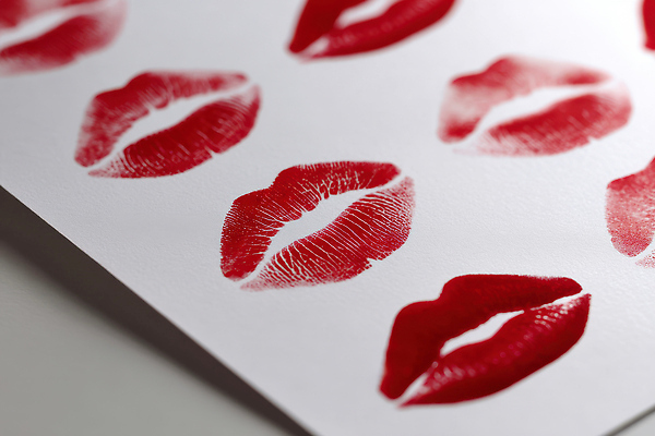 JPG 편집이미지 종이 사람없음 빨간색 뷰티 립스틱 입술 입술모양 키스마크 편집실사 AI포토 AI콘텐츠 모양 컬러 신체부위 화장품 CG 파일형식