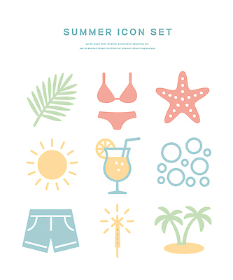 아이콘 섬 잎 바지 휴식 잔 불가사리 사람없음 여름 바캉스 세트 비키니 야자수 태양 주스 오브젝트 슬라이스 물거품 오렌지조각 스파클라 2D아이콘 IC큐레이션 AI파일 자연요소 나무 식물 식기 계절 수영복 음료 컨셉 오렌지 하의 휴가 극피동물 폭죽 거품 파일형식 벡터