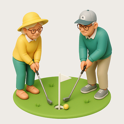 전신 PSD 편집이미지 여자 할아버지 노년 남자 할머니 골프장 골프공 함께함 3D캐릭터 숙이기 미소 들기 잔디 취미 두명 실버라이프 운동 3D 노부부 골프채 골프깃발 챙모자 캡모자 노인만 안경낌 편집3D 식물 캐릭터 모자_잡화 라이프스타일 부부 안경 포즈 컨셉 골프 공 스포츠시설 모션 골프용품 표정 건강 사람 성인 깃발 디지털합성 성인만 파일형식